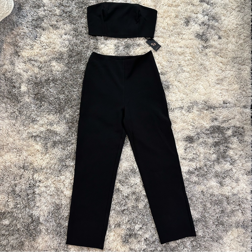 Sincerely Jules | 2-Piece Crop Bandeau Pant Set - Picture 6 of 13